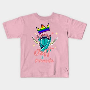 Out and proud Kids T-Shirt